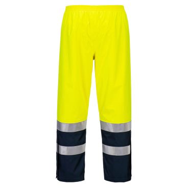 Portwest Bizflame Rain Hi-Vis Light Arc Trousers Yellow/Navy: Multi-Hazard Protection for Critical Safety Environments