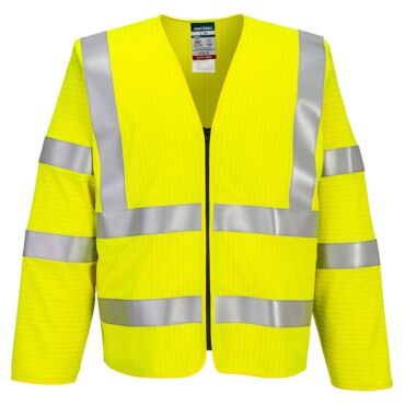Portwest Bizflame Hi-Vis FR Long Sleeve Zip Vest