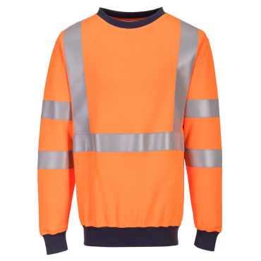Portwest Flame Resistant RIS Sweatshirt: Railway Industry Approved Protection with Comfort