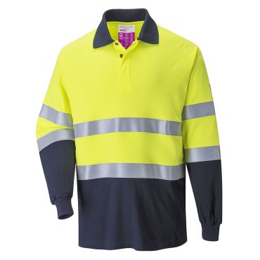 Portwest Flame Resistant Anti-Static Two-Tone Polo Shirt: Superior Protection for Hazardous Environments