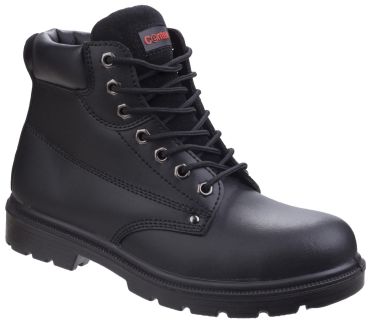 Centek Black 7-Eyelet Safety Boot, Pad Top