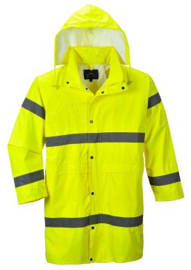 Portwest Hi-Vis Coat 100cm: Extended Protection with Superior Visibility