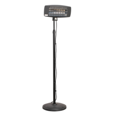 Infrared Quartz Patio Heater 2000W/230V with Telescopic Floor Stand
