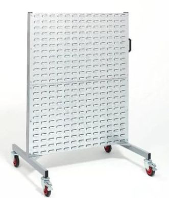 Mobile Double-Sided Louvre Panel Trolley: Versatile Component Organization System