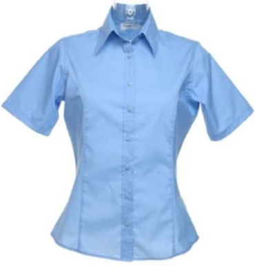 Kustom Kit Ladies Short Sleeve Tailored Business Shirt
