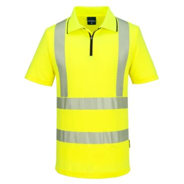 Portwest KX302 KX3 Hi-Vis Zip Polo | MeshAir Sport Workwear