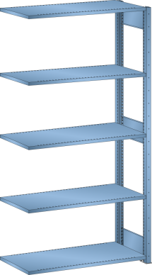 Add-on Shelf L1006 (1000x500x2000mm) - 5 Shelves Slotted 
