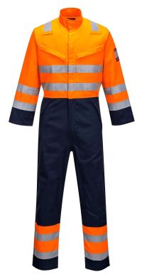 Portwest Modaflame RIS Navy-Orange Coverall: Premium Dual-Color Flame Resistant Workwear