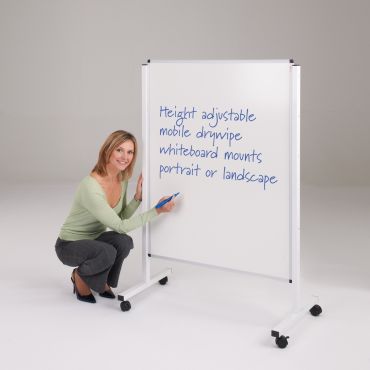 Height Adjustable Mobile Whiteboard