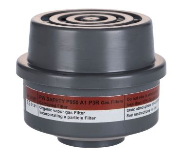 Portwest Combination Filter P950 Pack of 4: Integrated Protection Against Multiple Respiratory Hazards