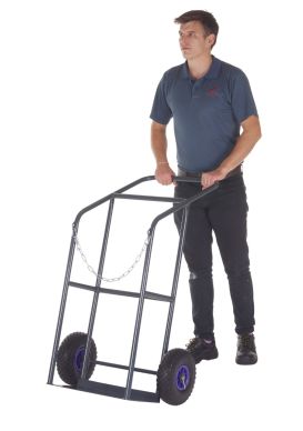 Apollo Single Cylinder Trolley: Precision Gas Container Transport Solution