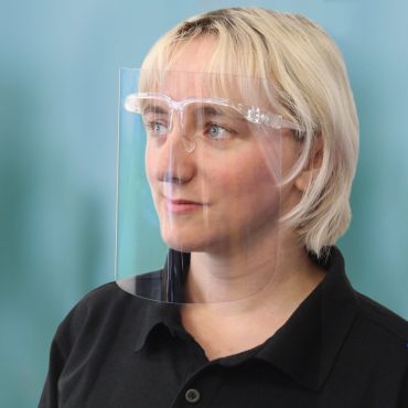 250 Micron APET Face Shield Glasses Pack of 100: Essential Protection in Bulk Quantity at Hall-Fast