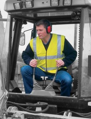 Economuff Red/Black Ear Defenders