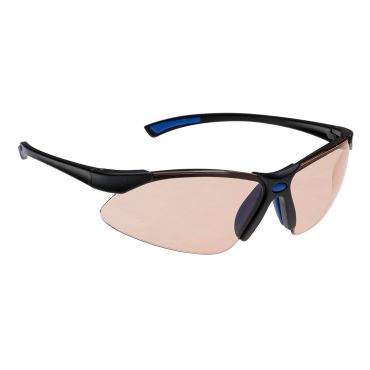 Portwest Blue Light Blocker Spectacles Brown: Digital Eye Strain Protection at Hall-Fast