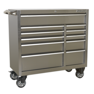 Rollcab 11 Drawer 1055mm Stainless Steel Heavy-Duty