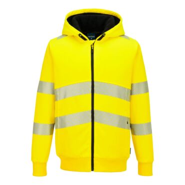 Portwest PW321 Hi-Vis Zipped Winter Hoodie &ndash; Certified Warmth for Cold Weather Work