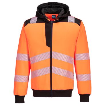 Portwest PW3 Hi-Vis Zip Hoodie: Advanced Safety Workwear from Hall-Fast
