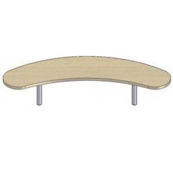 Radius Reception Shelves