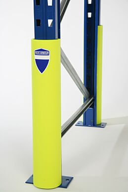 Rack Armour® Medium Upright Racking Protectors - Hi Vis Yellow