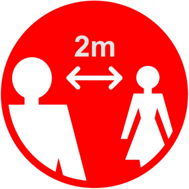 400mm Floor Graphic 2m Distance