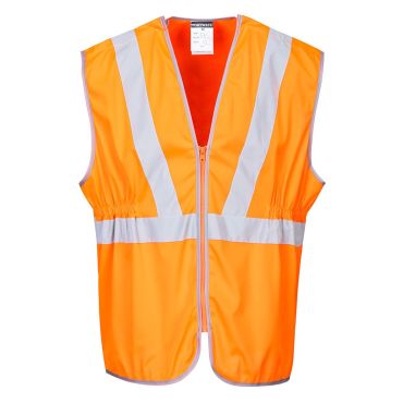 Portwest Hi-Vis Long Vest GO/RT: Extended Coverage Railway Safety Workwear