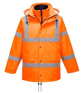 Portwest Hi-Vis Breathable Traffic Jacket Interactive: Advanced Protection for Traffic Management Professionals