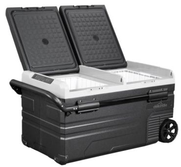 Dellonda 75L Portable Dual Zone Fridge Freezer/Cool Box with LED Display
