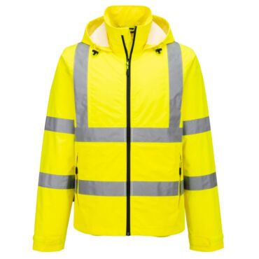 Portwest S164 Hi-Vis Lightweight Packable Jacket – Waterproof Breathable Protection That Fits in Your Pocket