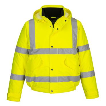 Portwest Hi-Vis Bomber Jacket: Essential Safety & Style at Hall-Fast
