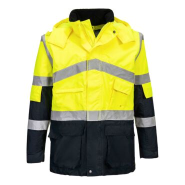 Portwest Hi-Vis Breathable Contrast Rain Jacket – Professional Weather Protection