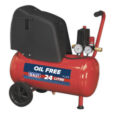 Oil Free Belt Drive Compressor 24ltr 1.5hp