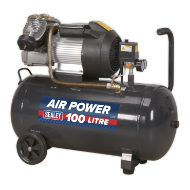 Compressor 100ltr V-Twin Direct Drive 3hp