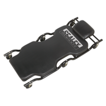 Steel Creeper with 6 Wheels & Headrest Deluxe