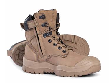 Mongrel 561 Side Zip Safety Boots - STONE