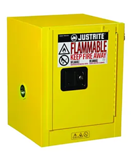 Sure-Grip® EX Countertop Safety Cabinets 89-CT Justrite safety cabinet for flammable liquids Yellow