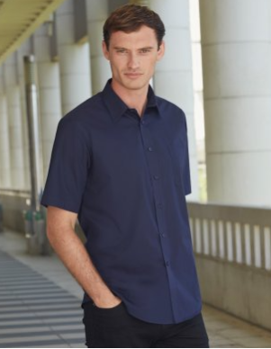 Fruit of the Loom Short Sleeve Poplin Shirt