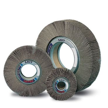 Sait Flap Wheels with Bore / Flanges / Wooden Centre