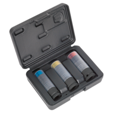 Alloy Wheel Ultra-Power Impact Socket Set 3pc 1/2"Sq Drive