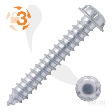 Flange Head Zinc Plated System Zero® Self Tapper