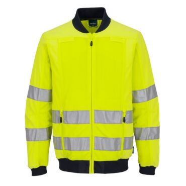 Portwest T164 Hi-Vis Mesh Panel Work Jacket | Stretch & Breathable