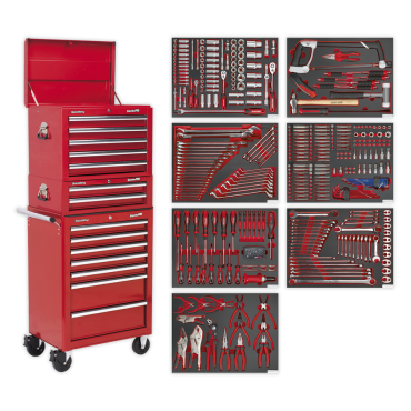 Tool Chest Combination 14 Drawer with Ball Bearing Slides