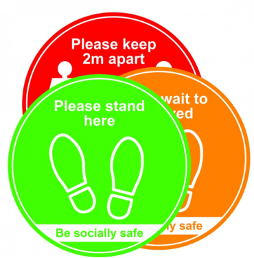 400mm Floor Graphic Traffic Light Pack (3 pack)