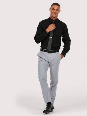 Uneek Mens Pinpoint Oxford Full Sleeve Shirt - Premium Men's Professional Workwear