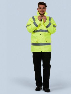 Uneek Unisex Road Safety Jacket - EN471 Class 3 Certified Traffic Safety Workwear