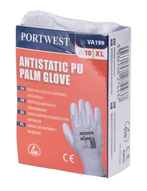 Portwest Vending Antistatic PU Palm Gloves: Electrostatic Protection with Vending-Ready Packaging