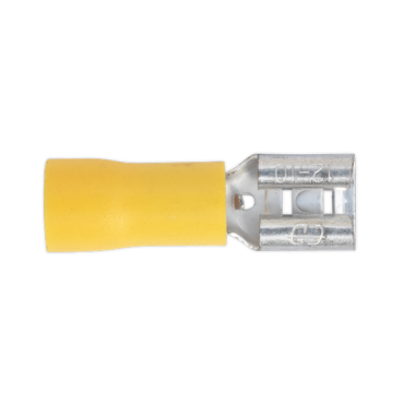 Push-On Terminal Female Yellow Pack of 1000