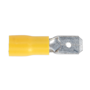 Push-On Terminal 6.3mm Male Yellow Pack of 1000