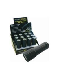 9 LED Rubber Mini Torch (Pack of 12)