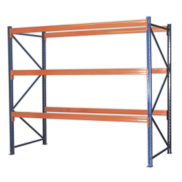 Heavy-Duty Racking Unit with 3 Beam Sets